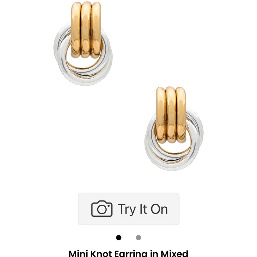 Heaven Mayhem Mini Gold and Silver Knot Earrings